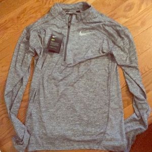 Nike Men’s Running Long Sleeve Half Zip Gry/Sml